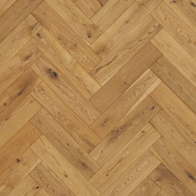 Aspect Bourbon Herringbone Brushed and UV Lacquered